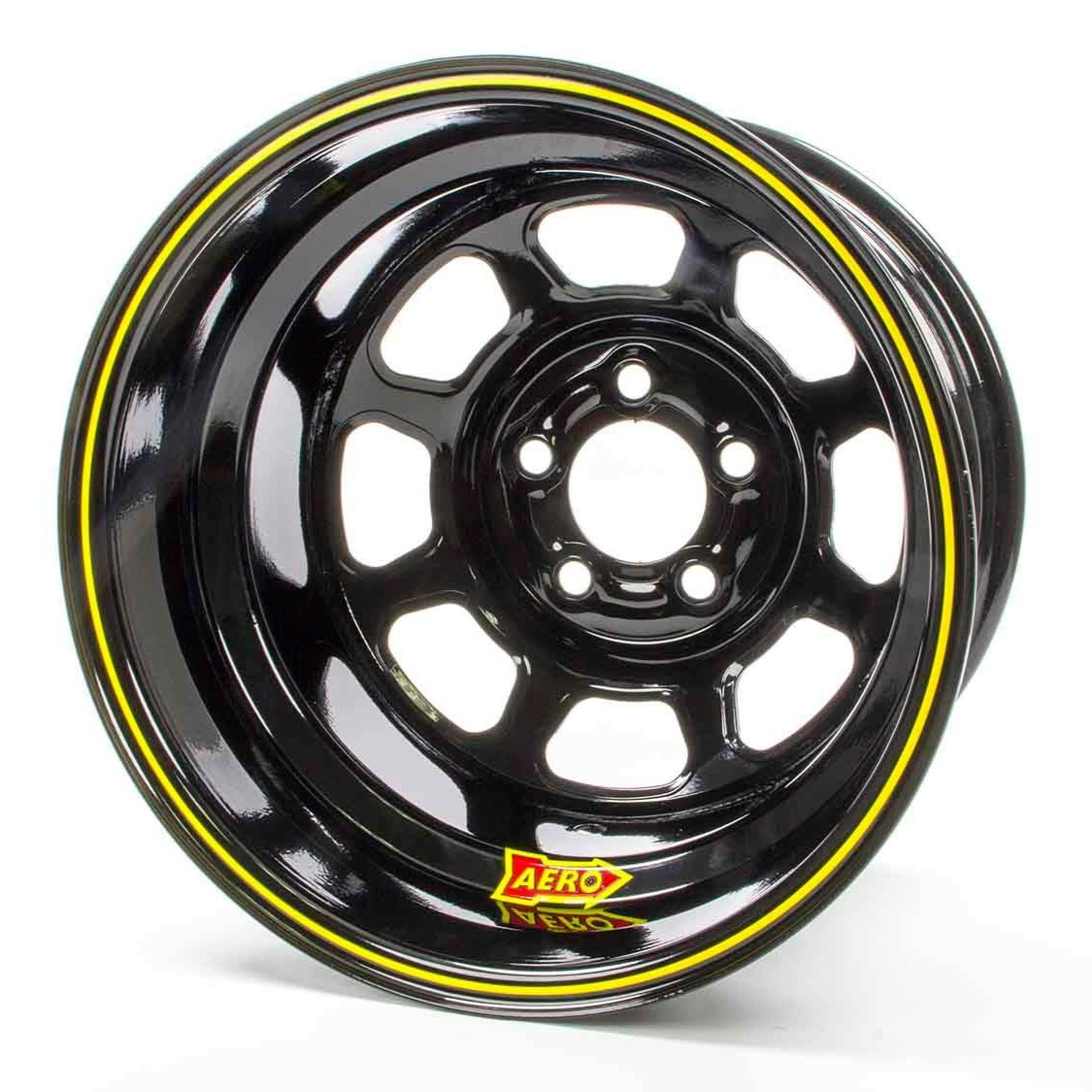 Aero Race Wheels 15x8 4" 5.00 Black