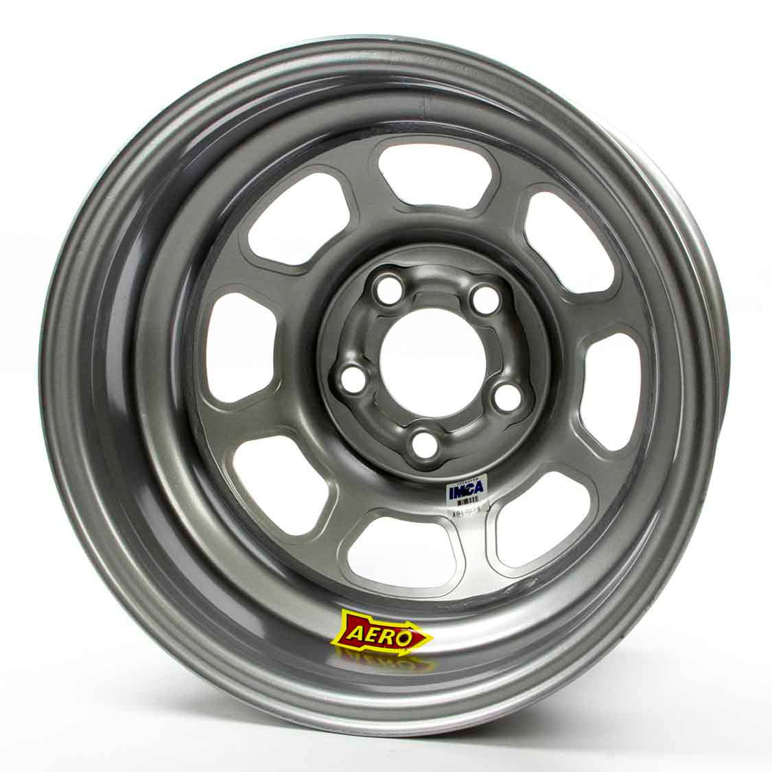 Aero Race Wheels 15x8 4" 4.75 Silver