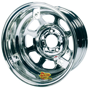 Aero Race Wheels 15X8 2" 5.00 Chrome w/ 3 Tabs for Mud Cover