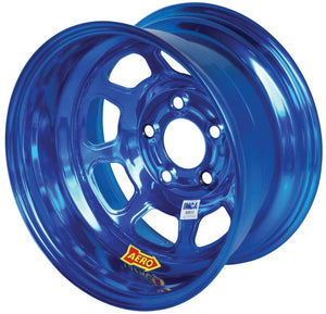 Aero Race Wheels 15x8 2" 5.00 Blue Chrome