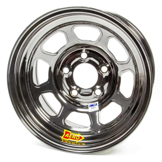 Aero Race Wheels 15x8 4" 5.00 Black Chrome
