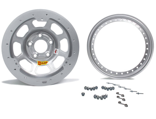 Aero Race Wheels 15x8 3" 4.75 Silver