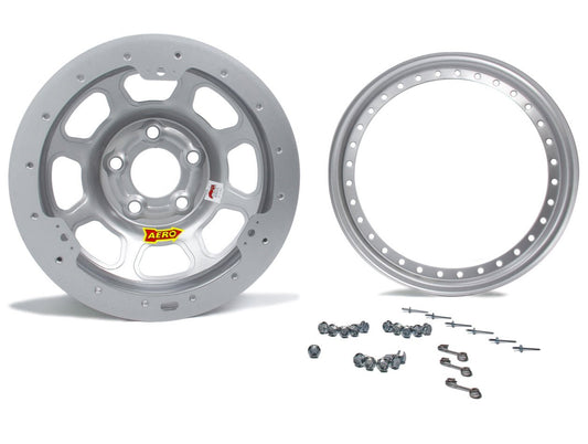 Aero Race Wheels 15x8 4" 4.75 Silver