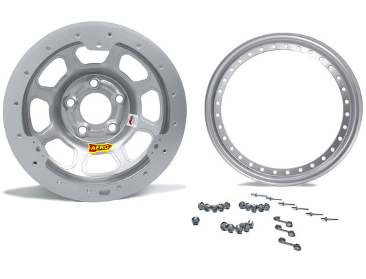Aero Race Wheels 15x8 4" 5.00 Silver