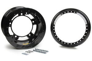 Aero Race Wheels 15X10 2" Wide 5 Black Beadlock