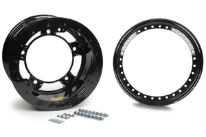 Aero Race Wheels 15X10 3" Wide 5 Black Beadlock