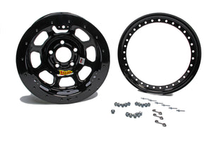 Aero Race Wheels 15x8 2" 5.00 Black w/ Black Ring