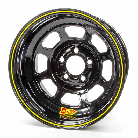 Aero Race Wheels 15x8 2" 5.00 Black Spun Extreme Bead