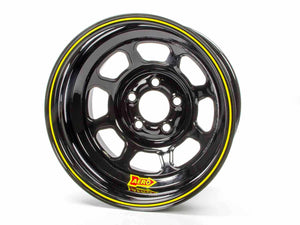 Aero Race Wheels 15x8 2" 5.00 Black Spun Extreme Bead