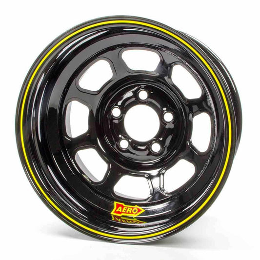 Aero Race Wheels 15x8 3" 5.00 Black Spun Extreme Bead
