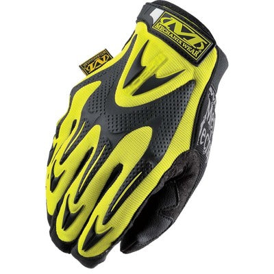Mechanix Wear Hi-Viz M-Pact Gloves Yellow