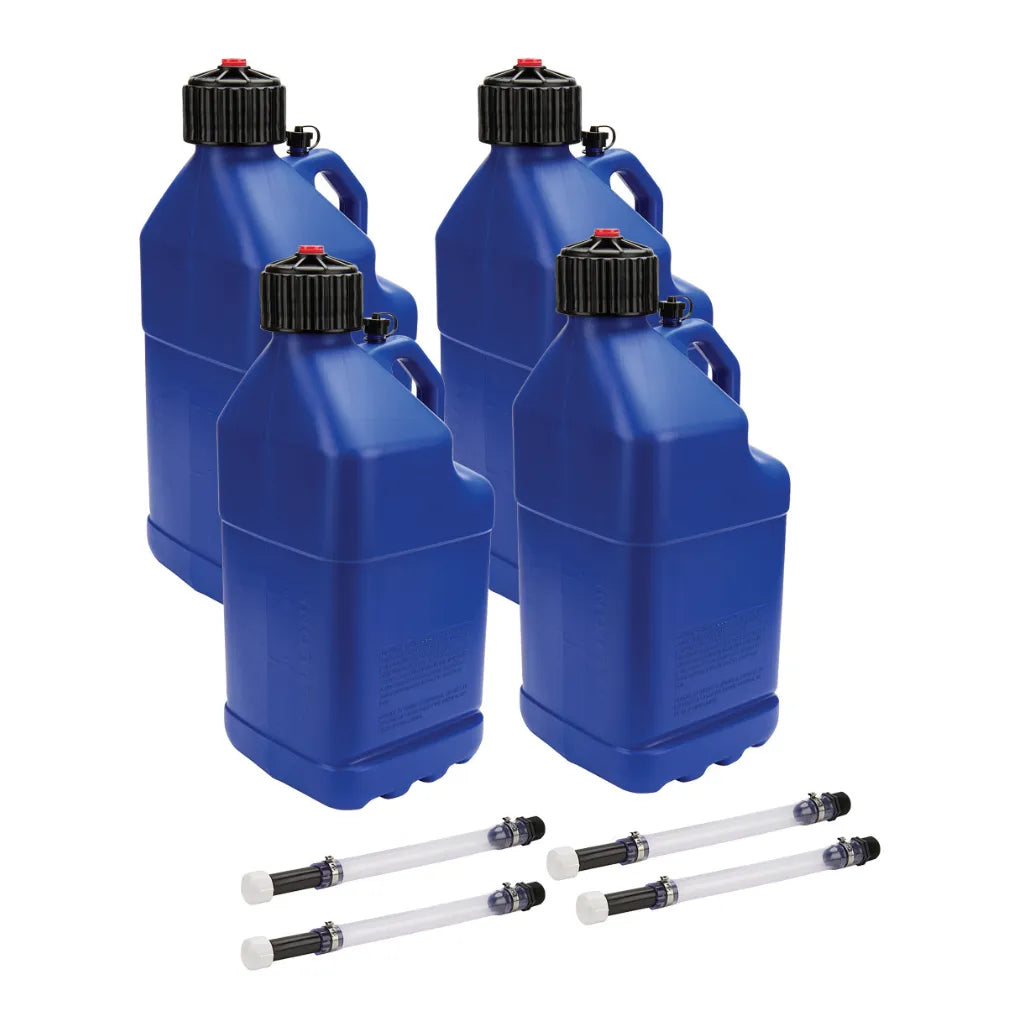 Allstar Utility Jugs with Filler Hose (Set of 4) - Blue