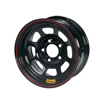 Bassett Wheel 14" x 7" D-Hole 5 x 4.5" 3" BS Black
