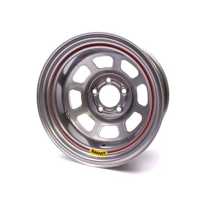 Bassett Wheel 14" x 7" D-Hole 5x 4.5" 3.75" BS Silver