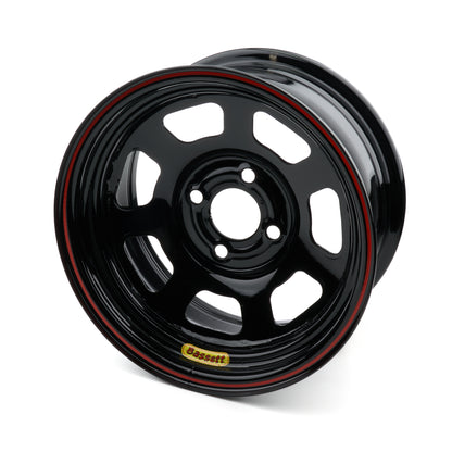 Bassett Wheel 14"x7" D-Hole 4x4.25" 3.5" BS Black
