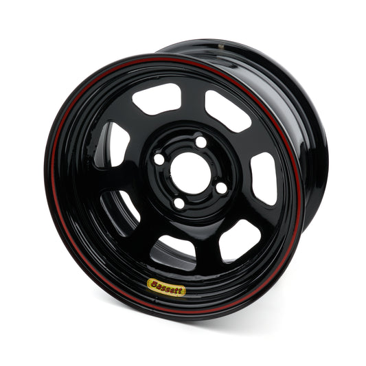 Bassett Wheel 14"x7" D-Hole 4x4.25" 3.5" BS Black