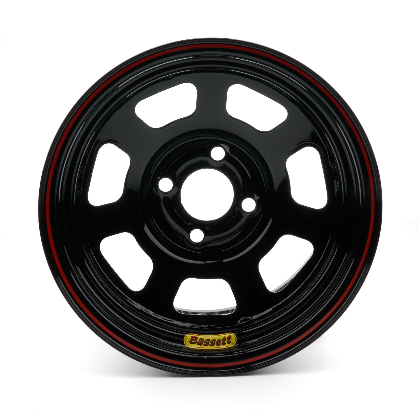 Bassett Wheel 14"x7" D-Hole 4x4.25" 3.5" BS Black