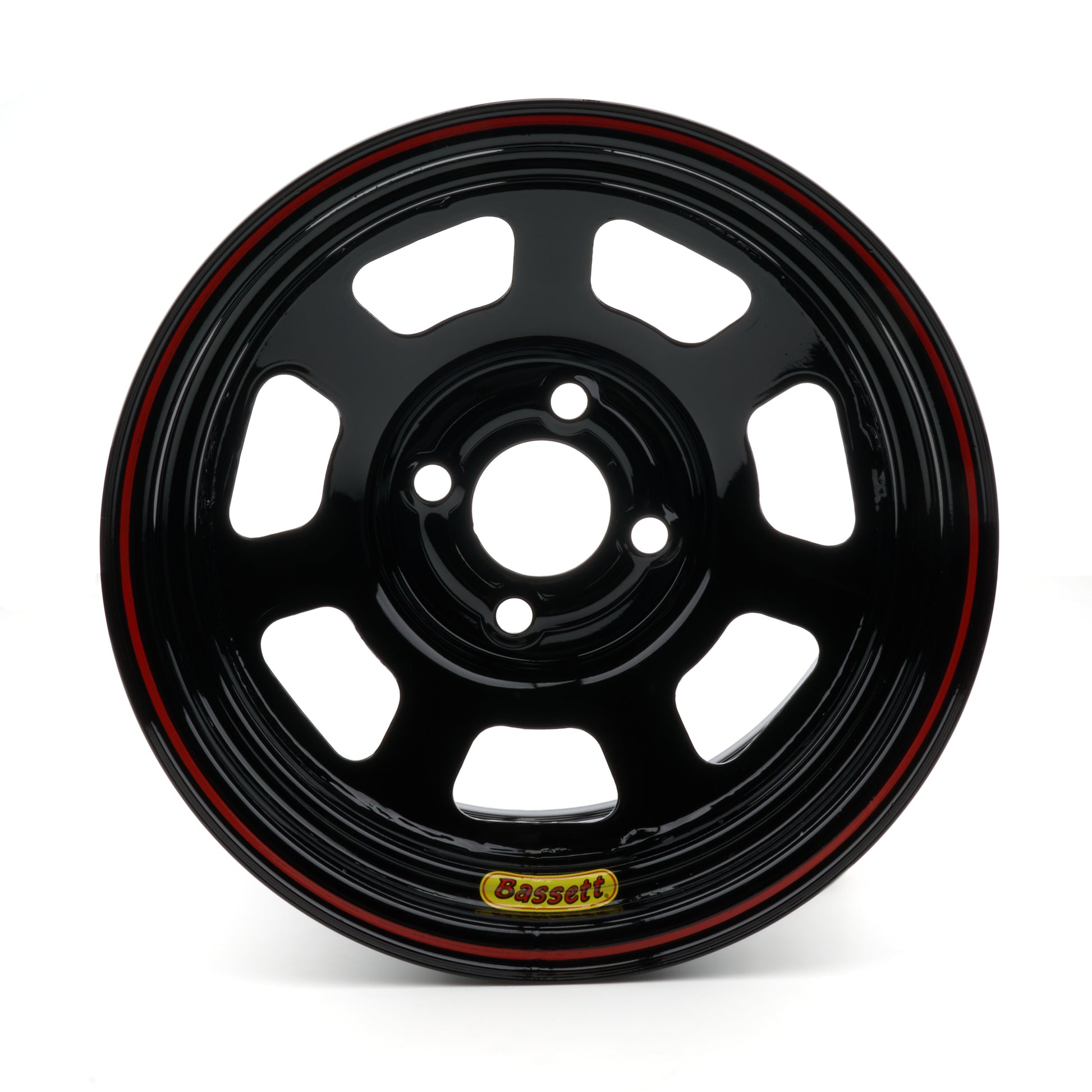 Bassett Wheel 14"x7" D-Hole 4x4.25" 3.5" BS Black