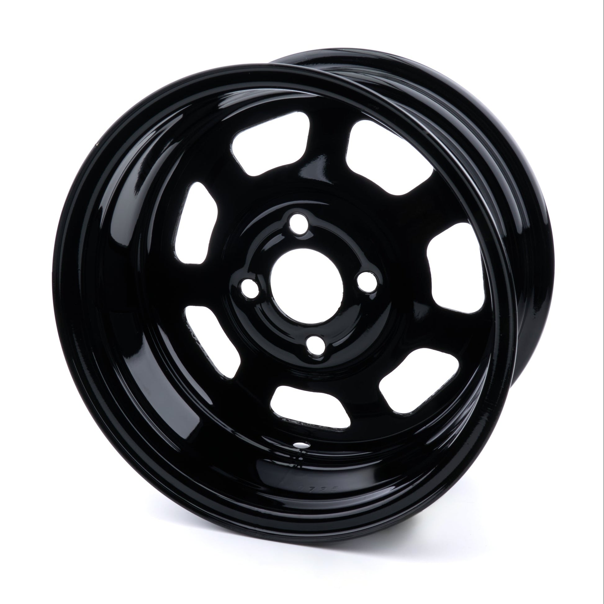Bassett Wheel 14"x7" D-Hole 4x4.25" 3.5" BS Black