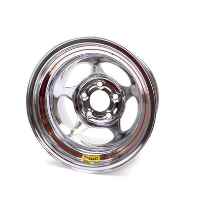 Bassett Wheel 15" x 10" Chrome Inertia 5x5 5-1/2" BS