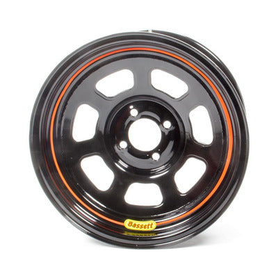 Bassett Wheel 15" x 7" D Hole 4x 100MM 3" Black
