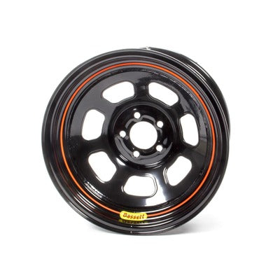 Bassett Wheel 15" x 7" 5x100mm D- Hole 3" BS Black