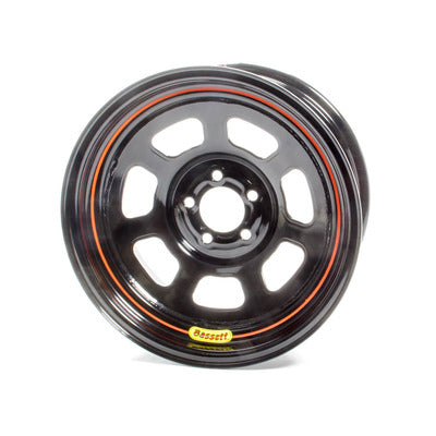 Bassett Wheel 15" x 7" 5x100mm D- Hole 4" BS Black