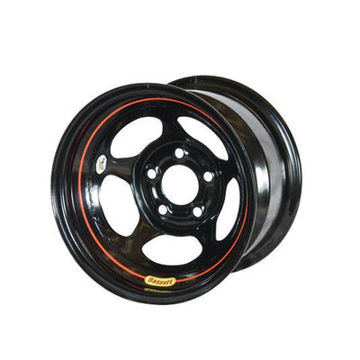 Bassett Wheel 15" x 8" 5x5 3" Armor Edge Black
