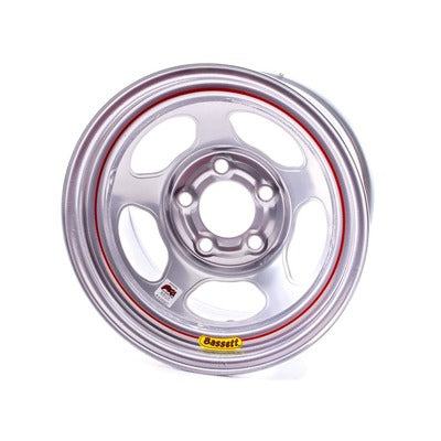 Bassett Wheel 15" x 8" IMCA Silver Inertia  5x5