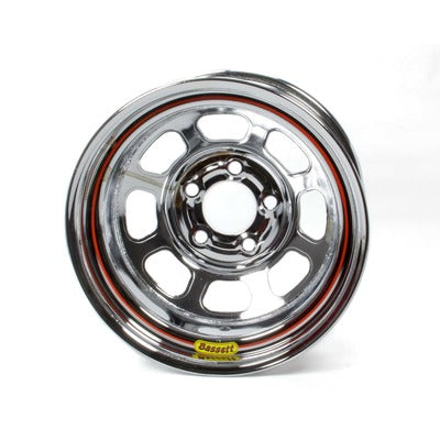 Bassett Wheel 15" x 8" Wheel 5x5 Chrome D-Hole Armor Edge