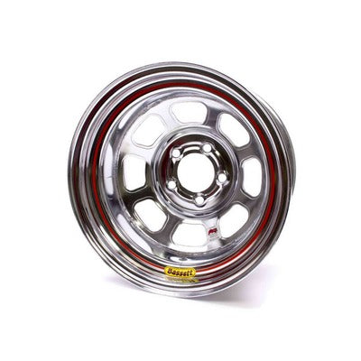 Bassett Wheel 15" x 8" Chrome Wheel 5x5 2" BS