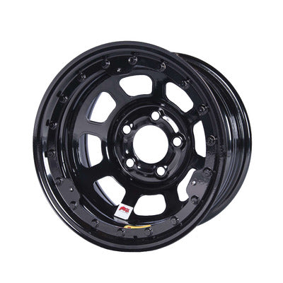 Bassett Wheel 15" x 8" IMCA B/Lock Black D-Hole 5x5