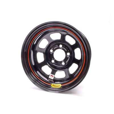 Bassett Wheel 15" x 8" IMCA Wheel D-Hole Black 5x5