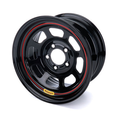 Bassett Wheel 15" x 8" D-Hole Black