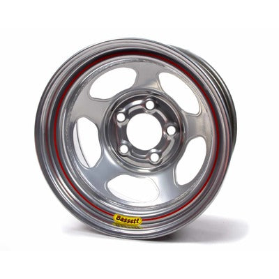 Bassett Wheel 15" x 8" 5x5 Silver Inertia Armor Edge