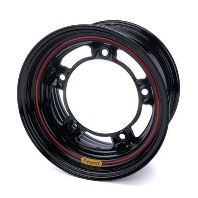 Bassett Wheel 15" x 8" Wide 5 Black Spun High Load
