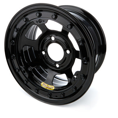 Bassett Wheel 13" x 7" 4X4.5 4" BS Black D-Hole