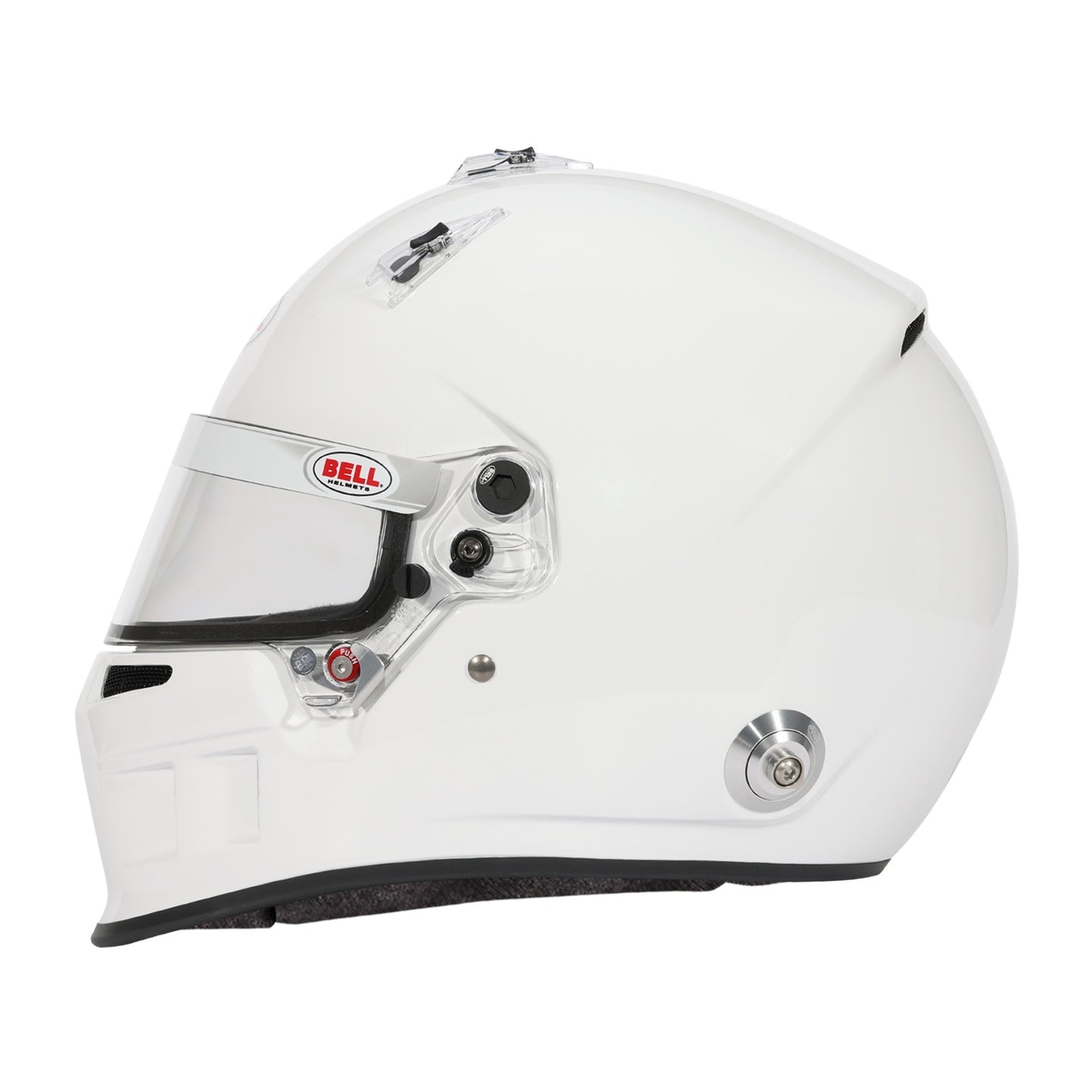 Bell XR7 Helmet, SFI and FIA (White), left side