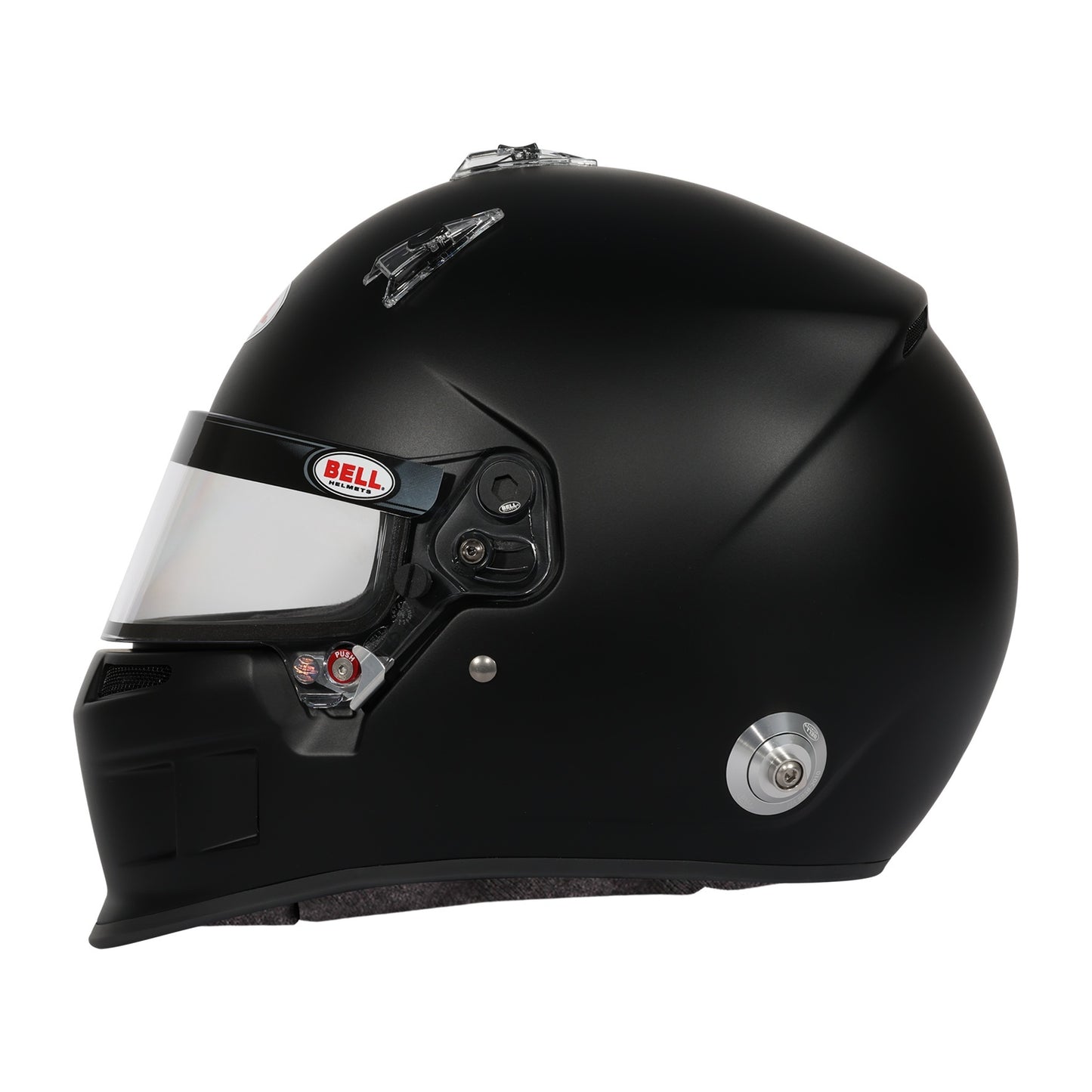 Bell XR7 Helmet, SA2025/FIA, Flat Black (left side)