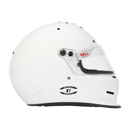 Bell K1 Sport Helmet, SA2025 (White). view of right side