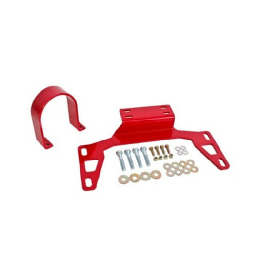 BMR Suspension Driveshaft Safety Loop Front, 11-20 Mustang (Red)