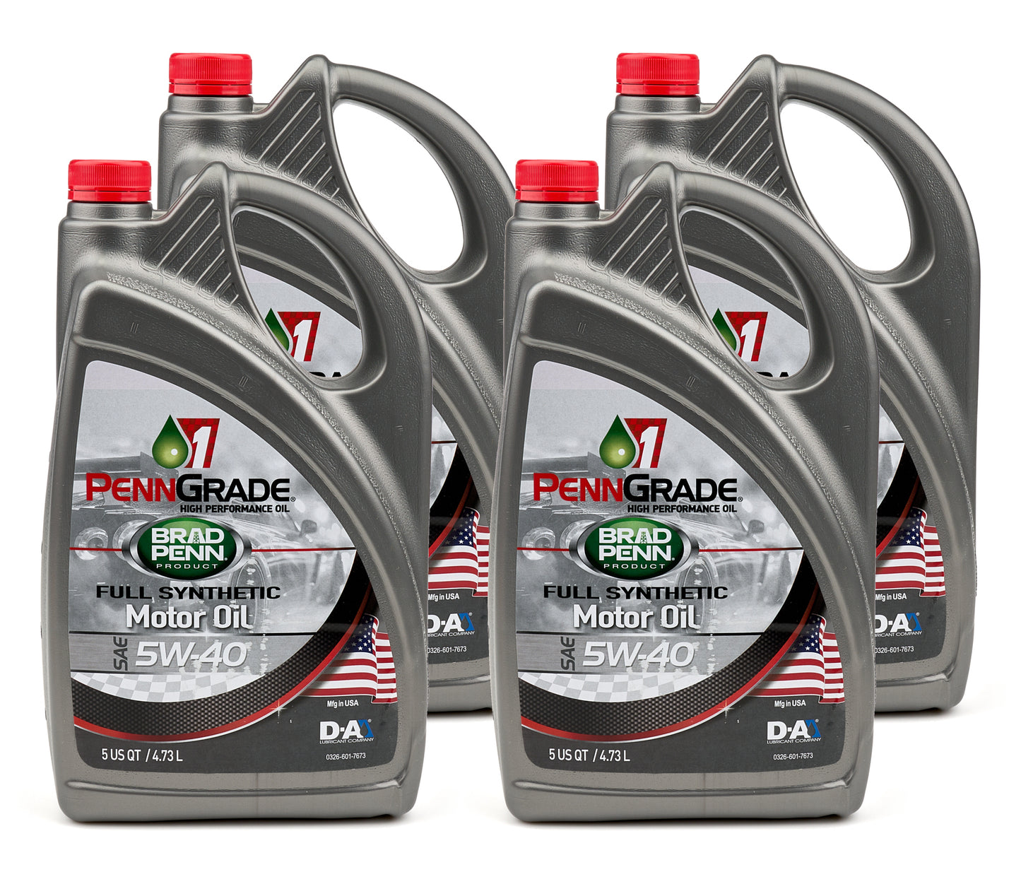PennGrade 1 Synthetic Motor Oil, 5W-40 (5 Qt Jug), Case of 4)