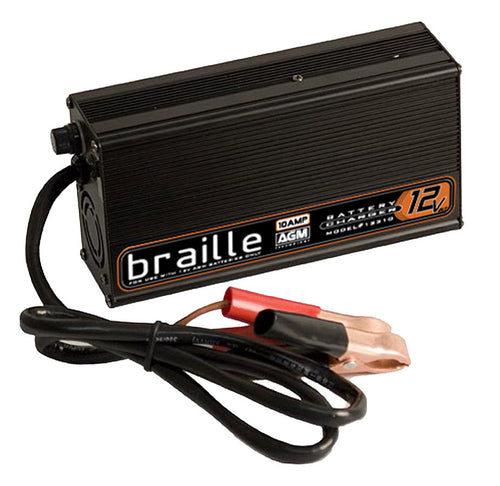 Braille Battery Charger 12-Volt 10amp Rapid Charge 12310