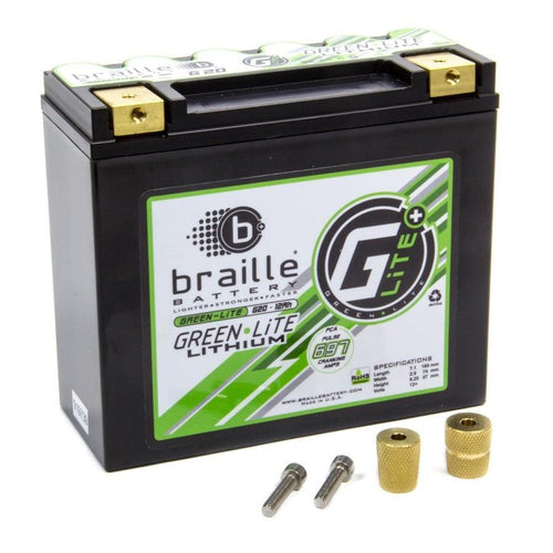 Braille Lithium 12 Volt Battery Green Lite 697 Amps G20