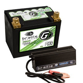 Braille Lithium 12 Volt Battery Green Lite w/Charger G30C