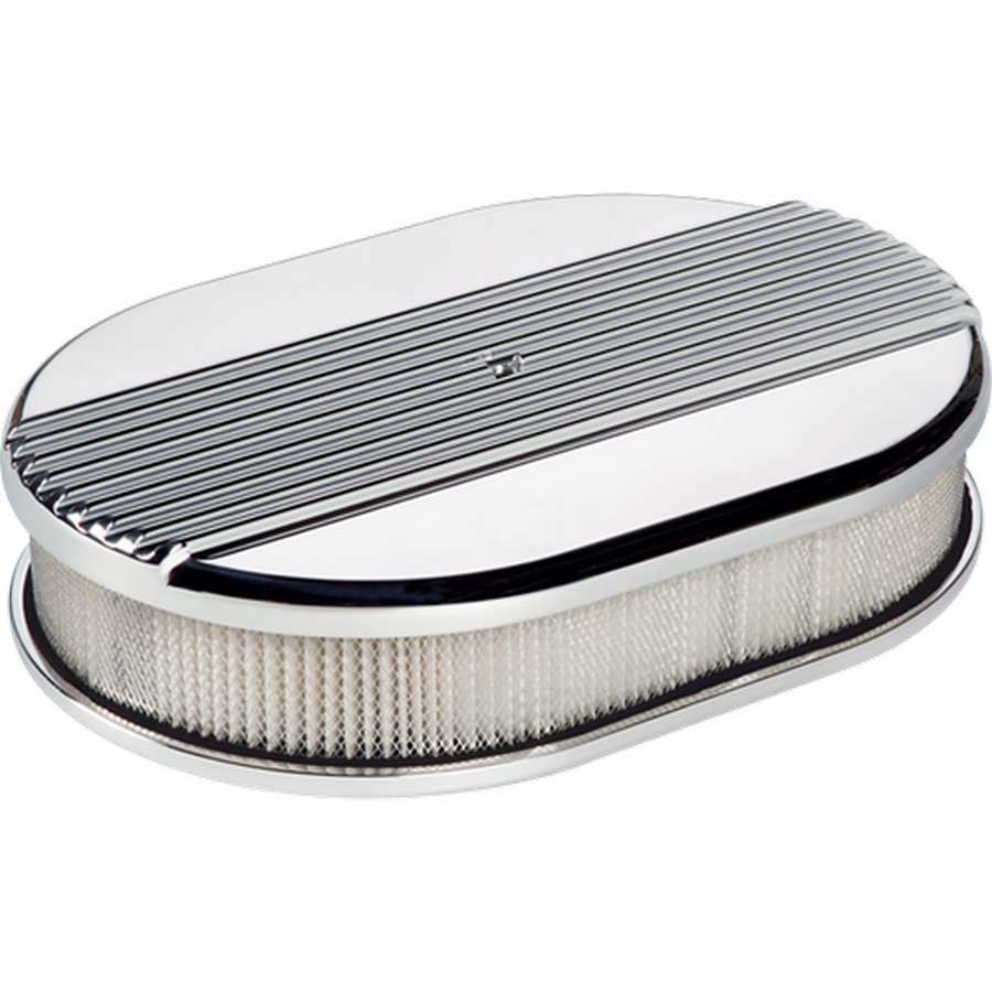 Billet Specialties Air Cleaner Assembly Small Ribbed Oval 15630