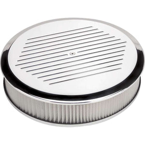 Billet Specialties Air Cleaner Assembly 14" Round Ball Milled Polished 15820