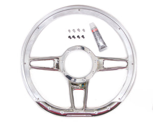 Billet Specialties Steering Wheel Formula D-Shape 14" Polished 29409