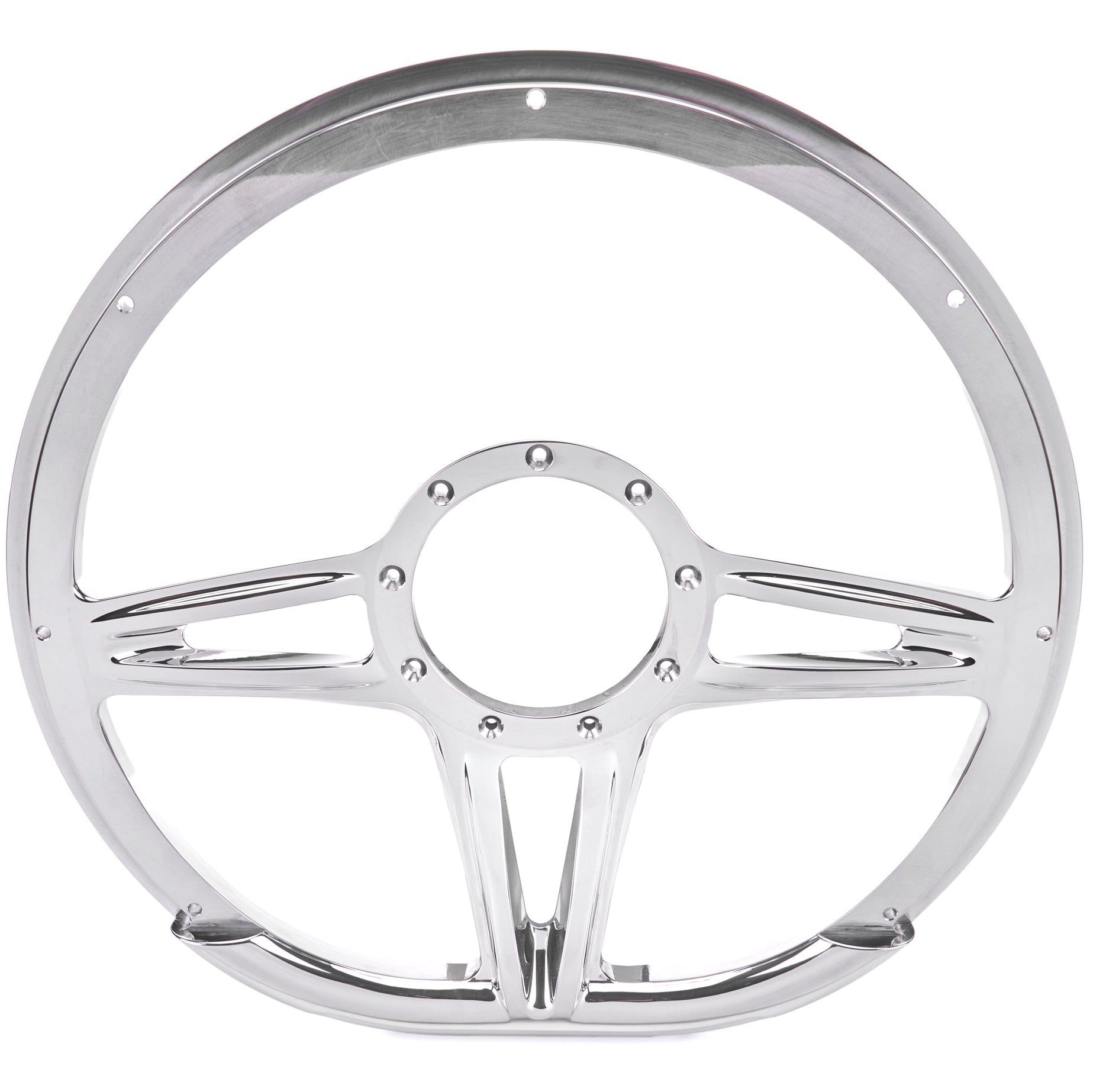 Billet Specialties Steering Wheel 14" D-Shape Victory Polished