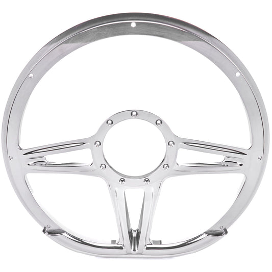 Billet Specialties Steering Wheel 14" D-Shape Victory Polished